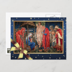 Merry Christmas. Adoration of the Magi   Holiday Postcard