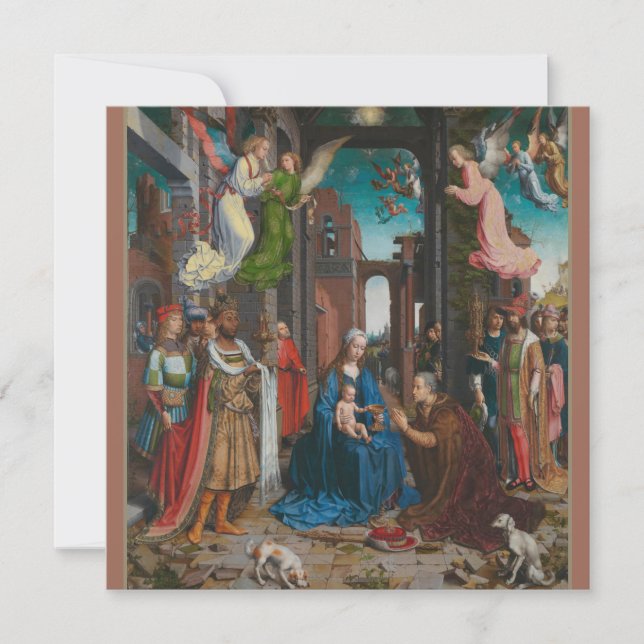 MERRY CHRISTMAS ADORATION OF THE MAGI      INVITATION (Front)