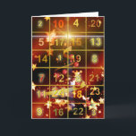 Merry christmas Advent calendar Holiday Card<br><div class="desc">Merry christmas Advent calendar</div>