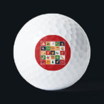 Merry Christmas Advent Calendar Poinsettia Red Golf Balls<br><div class="desc">Beautiful Golf Balls featuring Christmas bell,  Christmas tree,  Christmas ornament,  Christmas ugly sweater,  reindeer,  holly berry and Poinsettia is an awesome Christmas gift for golf lover.</div>
