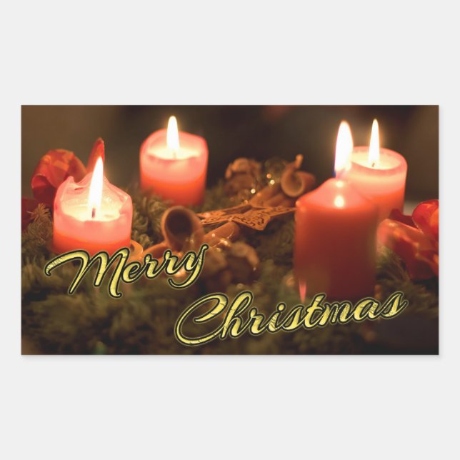 Merry Christmas Advent Stickers (Front)