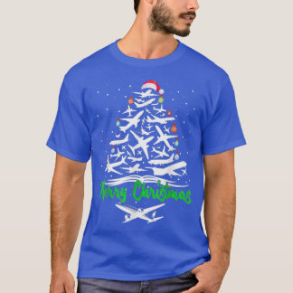 Merry Christmas  Aeroplane Christmas Tree Plane Xm T-Shirt