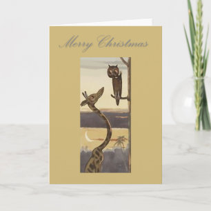 Merry Christmas Africa style. Safari Xmas Cards