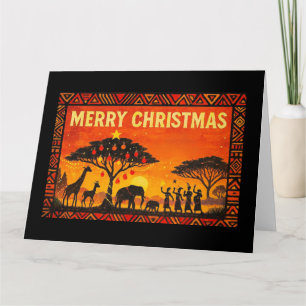 Merry Christmas African Safari Christmas Card