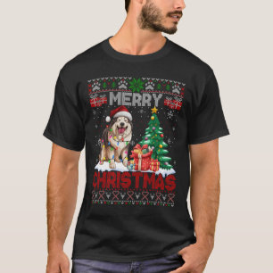 Merry Christmas Alaskan Malamute Dog Lover Ugly Xm T-Shirt