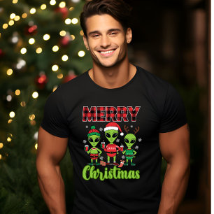 Merry Christmas Alien Festive T-Shirt