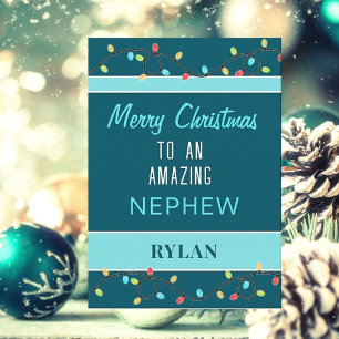 Merry Christmas amazing nephew card
