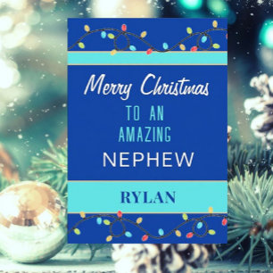 Merry Christmas amazing nephew card