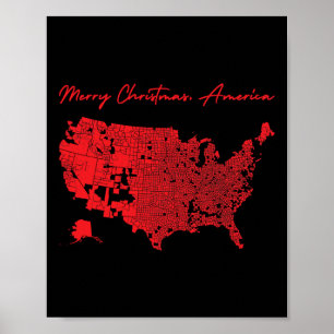 Merry Christmas America Donald Trump Better Covera Poster