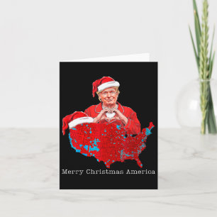 Merry Christmas America Donald Trump Coverage Xmas Card