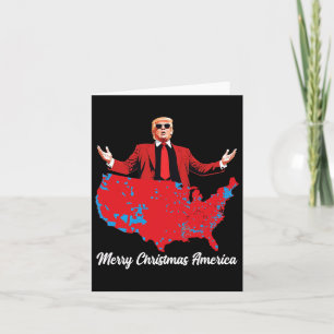 Merry Christmas America Donald Trump Coverage Xmas Card