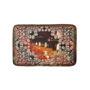 Merry Christmas and a Happy New Year Bath Mat