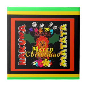 Merry Christmas and a Happy New Year Ceramic Tile