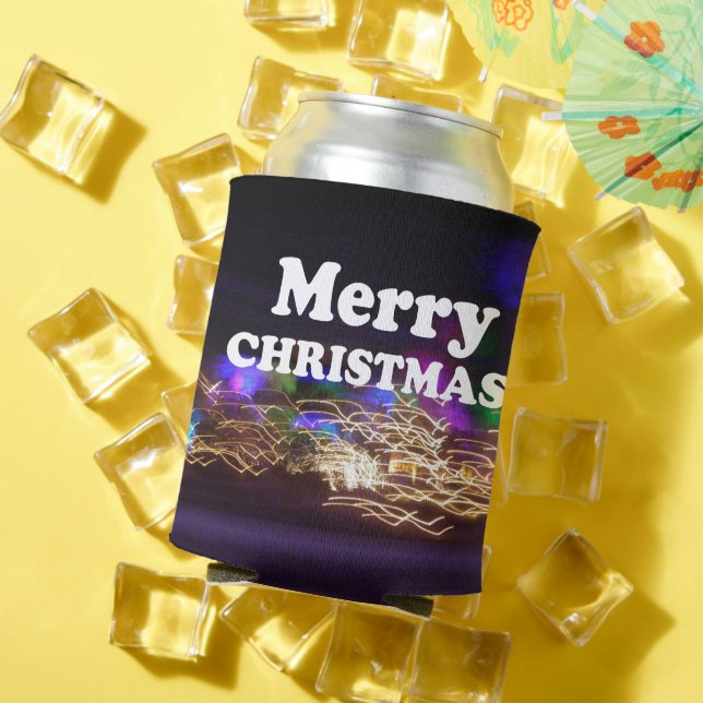 Merry Christmas and a Happy New Year Greetings Can Cooler (In Situ Summer)