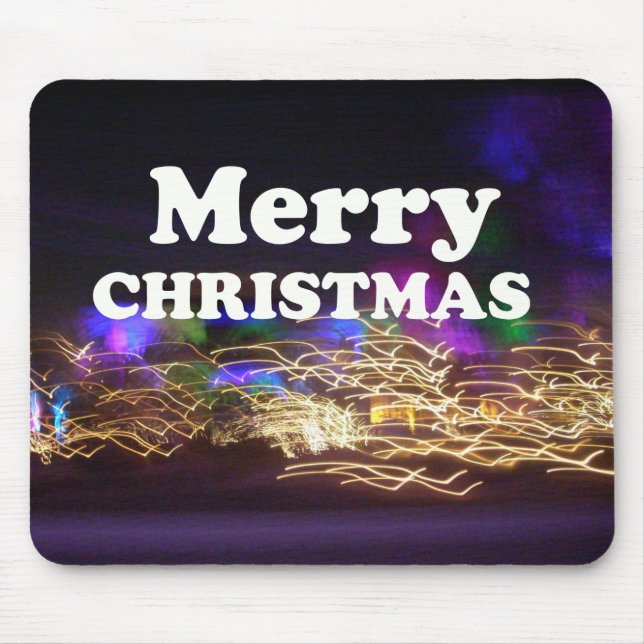 Merry Christmas and a Happy New Year Greetings Mouse Pad (Front)