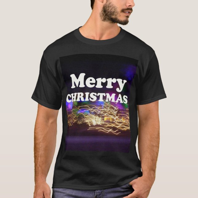 Merry Christmas and a Happy New Year Greetings T-Shirt (Front)