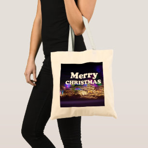 Merry Christmas and a Happy New Year Greetings Tote Bag