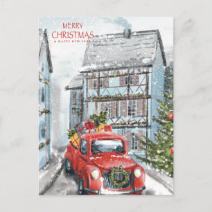 Merry Christmas and a happy new year Holiday Postcard