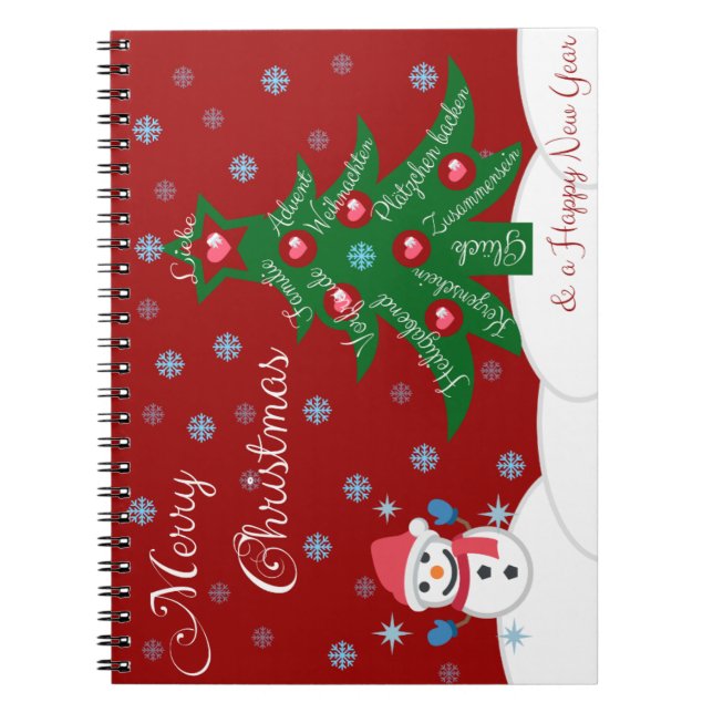 Merry Christmas and a Happy New Year! Notebook (Front)