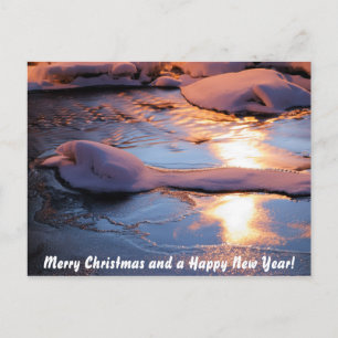Merry Christmas and a Happy New Year postcard