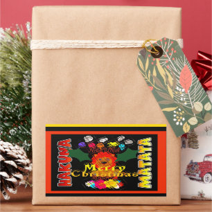 Merry Christmas and a Happy New Year Rectangular Sticker