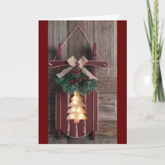 MERRY CHRISTMAS AND A VERY HAPPY NEW YEAR CARD (Front)