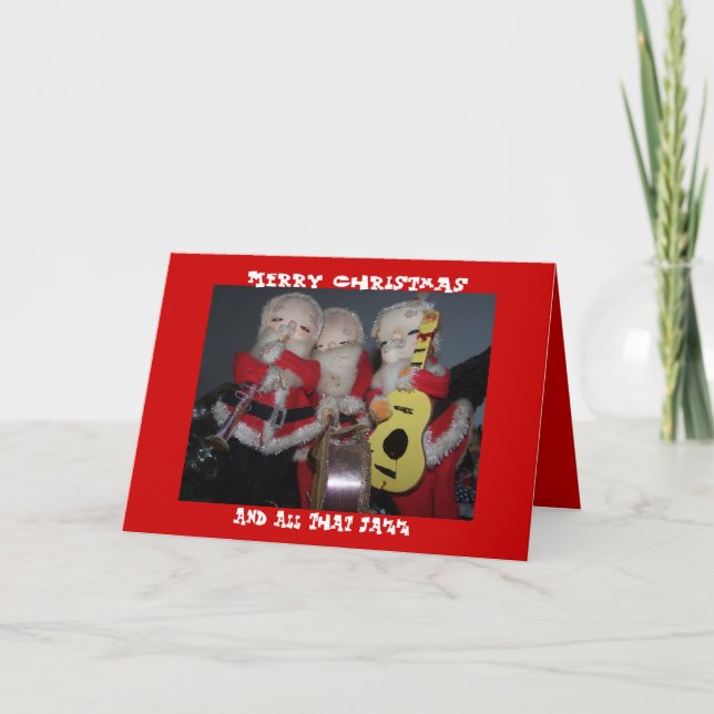 Merry Christmas, And All That Jazz Holiday Card (Front)