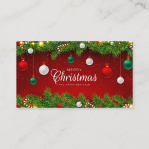 Merry Christmas and Elf Business Card Design