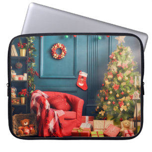 Merry Christmas and Happy Holidays! A beautiful li Laptop Sleeve