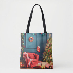 Merry Christmas and Happy Holidays! A beautiful li Tote Bag