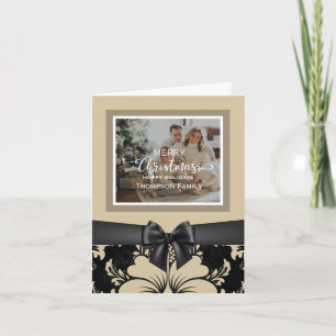 Merry Christmas and happy holidays custom photo Invitation
