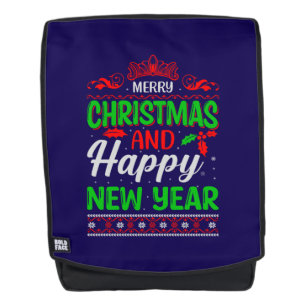 Merry Christmas And Happy New Year-61064 Backpack
