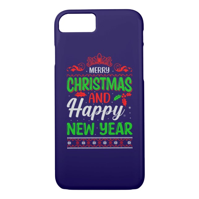 Merry Christmas And Happy New Year-61064 Case-Mate iPhone Case (Back)