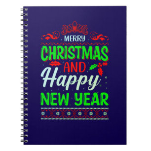 Merry Christmas And Happy New Year-61064 Notebook