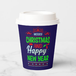 Merry Christmas And Happy New Year-61064 Paper Cups