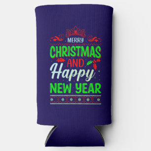 Merry Christmas And Happy New Year-61064 Seltzer Can Cooler