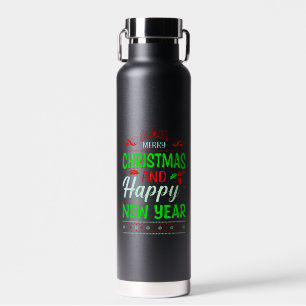 Merry Christmas And Happy New Year-61064 Water Bottle