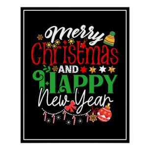 Merry Christmas And Happy New Year-67342 Poster