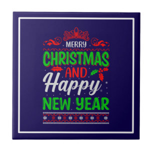 Merry Christmas And Happy New Year-72965 Ceramic Tile