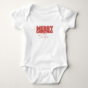 Merry Christmas and Happy New Year Baby Bodysuit