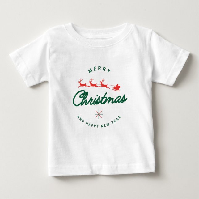 Merry Christmas and happy New Year  Baby T-Shirt (Front)