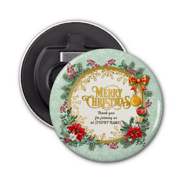 Merry Christmas and Happy New Year By Love Bottle Opener (Front)