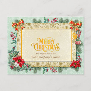 Merry Christmas and Happy New Year By Love     Postcard