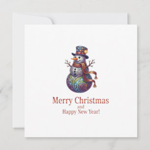 MERRY CHRISTMAS AND HAPPY NEW YEAR CARD