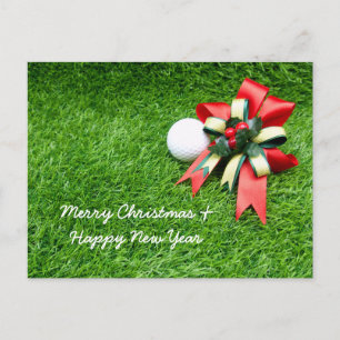 Merry Christmas and Happy New Year Card to golfer