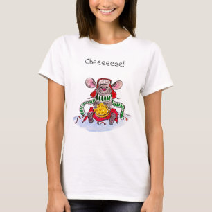 Merry Christmas and Happy New Year Cheese Mouse T-Shirt