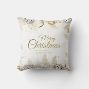 Merry Christmas and Happy New Year Cushion