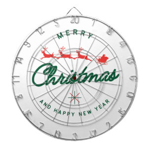 Merry Christmas and happy New Year  Dartboard