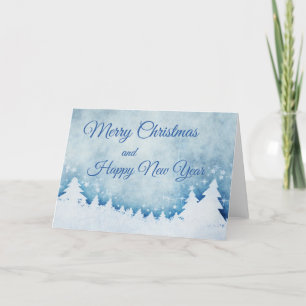 Merry Christmas and Happy New Year Holiday Card
