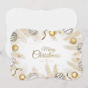 Merry Christmas and Happy New Year Holiday Card